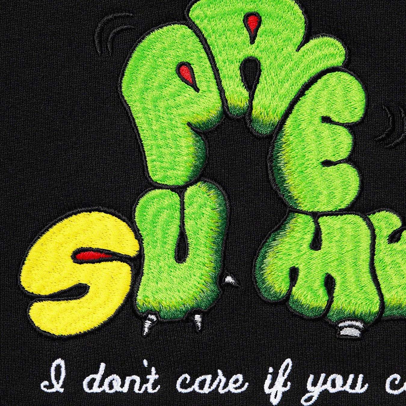 Don't Care Hooded Sweatshirt view 7